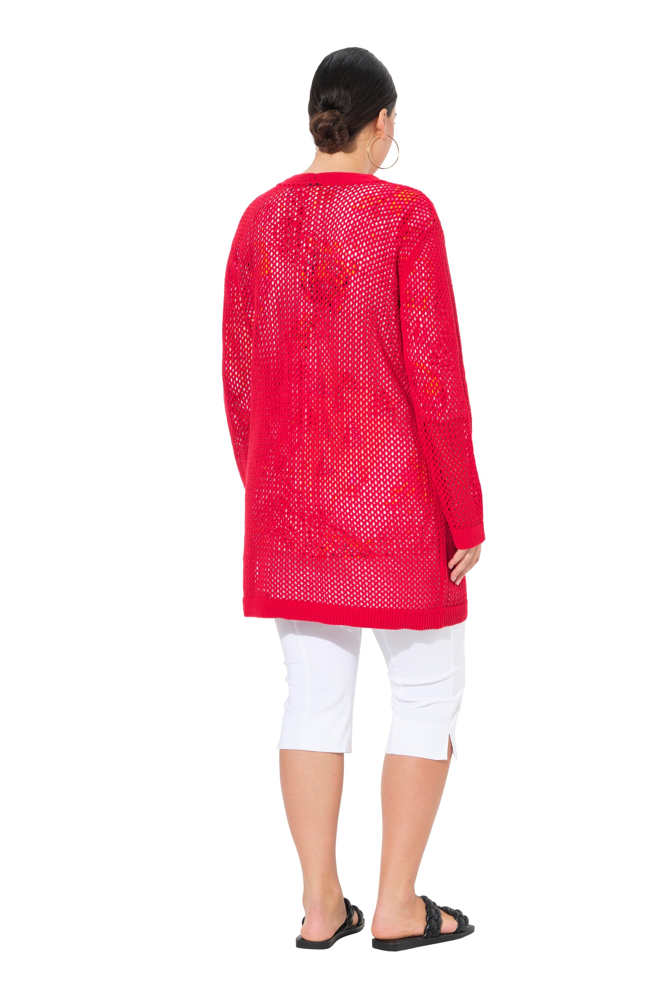 Cardigan Ulla Popken en rouge