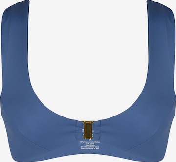 Bustier Hauts de bikini Kadoo en bleu : devant