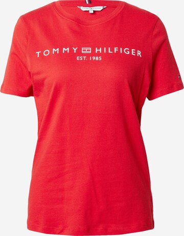 T-shirt TOMMY HILFIGER en rouge : devant