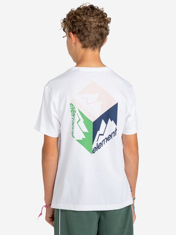 T-Shirt fonctionnel 'JOINT CUBE' ELEMENT en blanc : devant