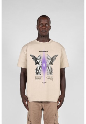 Maglietta 'The Truth V.1' di MJ Gonzales in beige: frontale