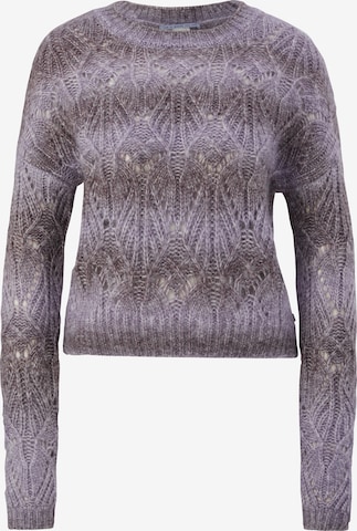 Pull-over QS en violet : devant