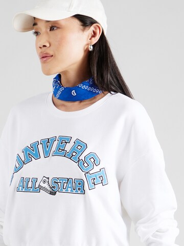 CONVERSE Sweatshirt 'HERITAGE' i vit