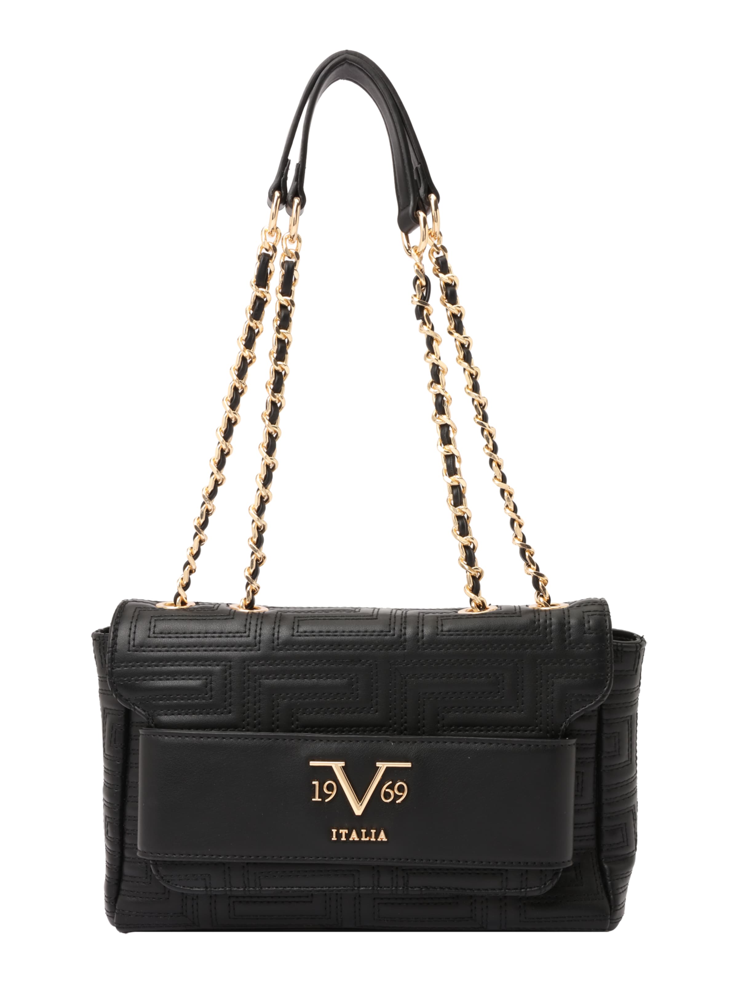 19V69 ITALIA Shoulder Bag 'Gaia Ornmt' in Black: front
