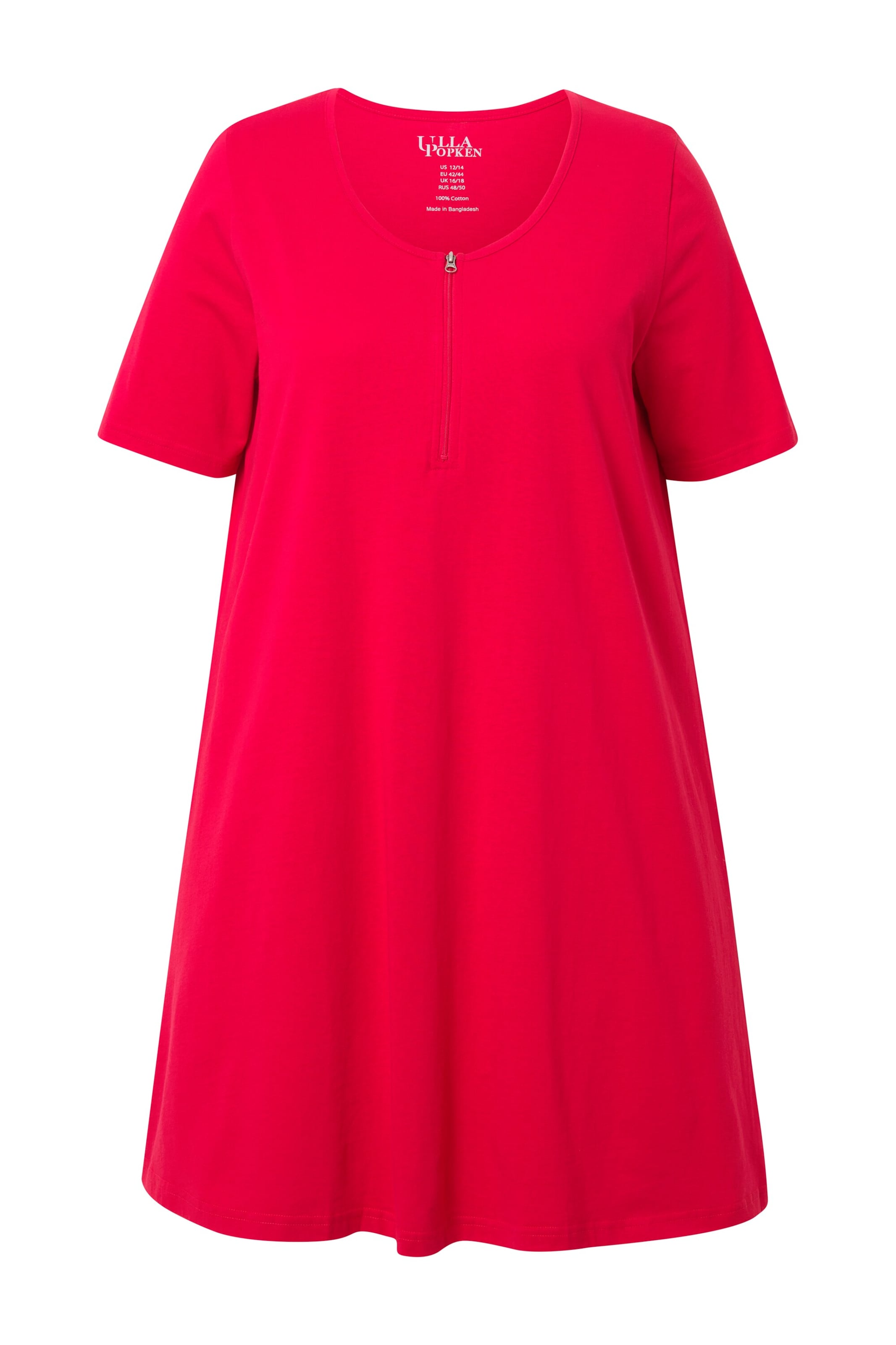 Ulla Popken Longshirt in Rot: Vorderseite