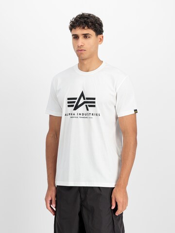 ALPHA INDUSTRIES Shirt in Wit: voorkant