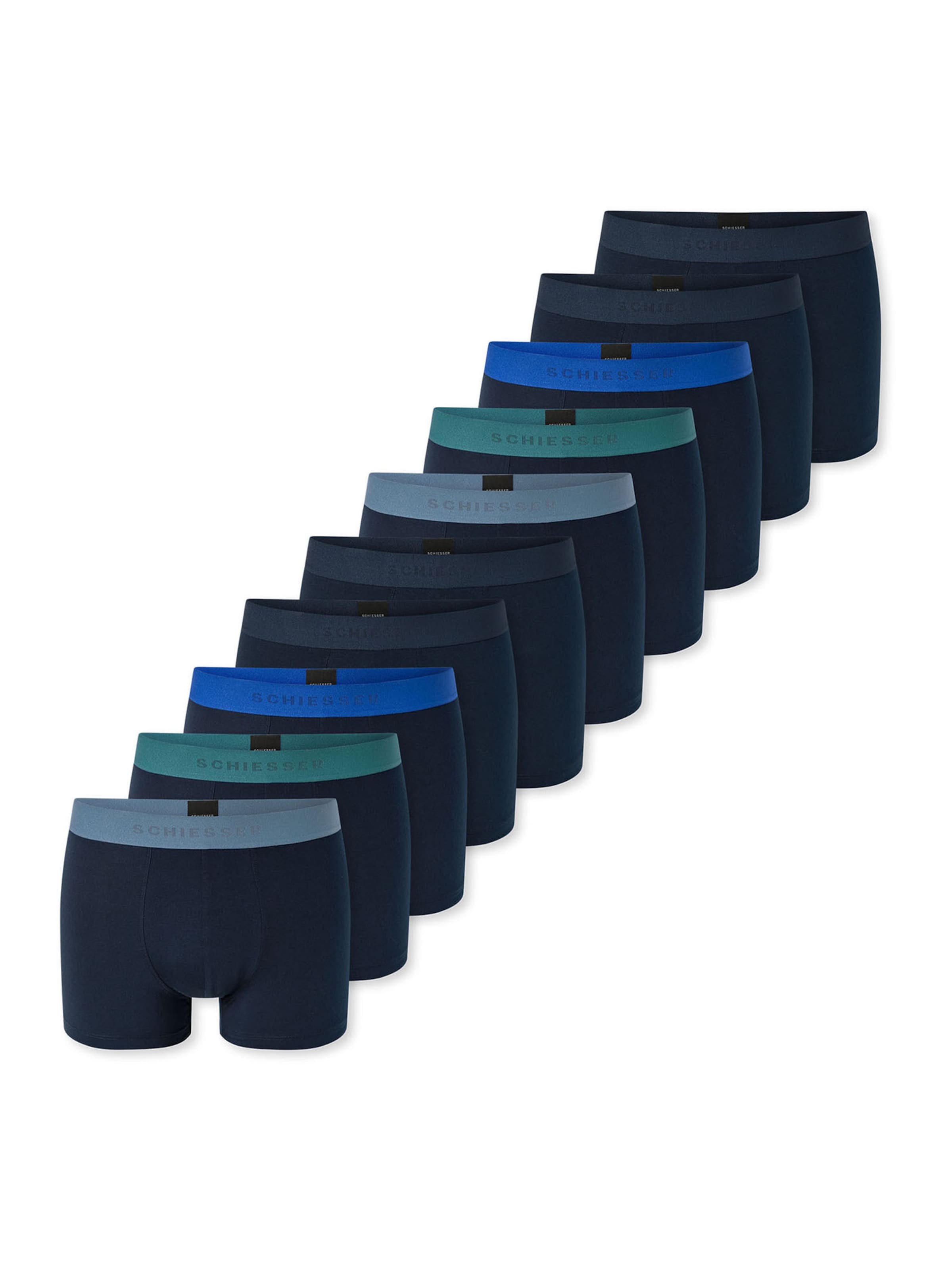 Boxers ' 95/5 ' SCHIESSER en bleu : devant