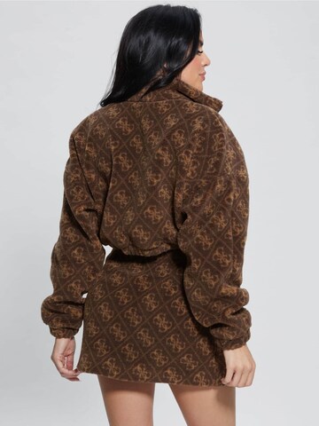 GUESS Fleecejacke in Braun