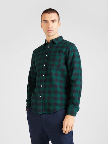AÉROPOSTALE Regular fit Button Up Shirt in Green: front