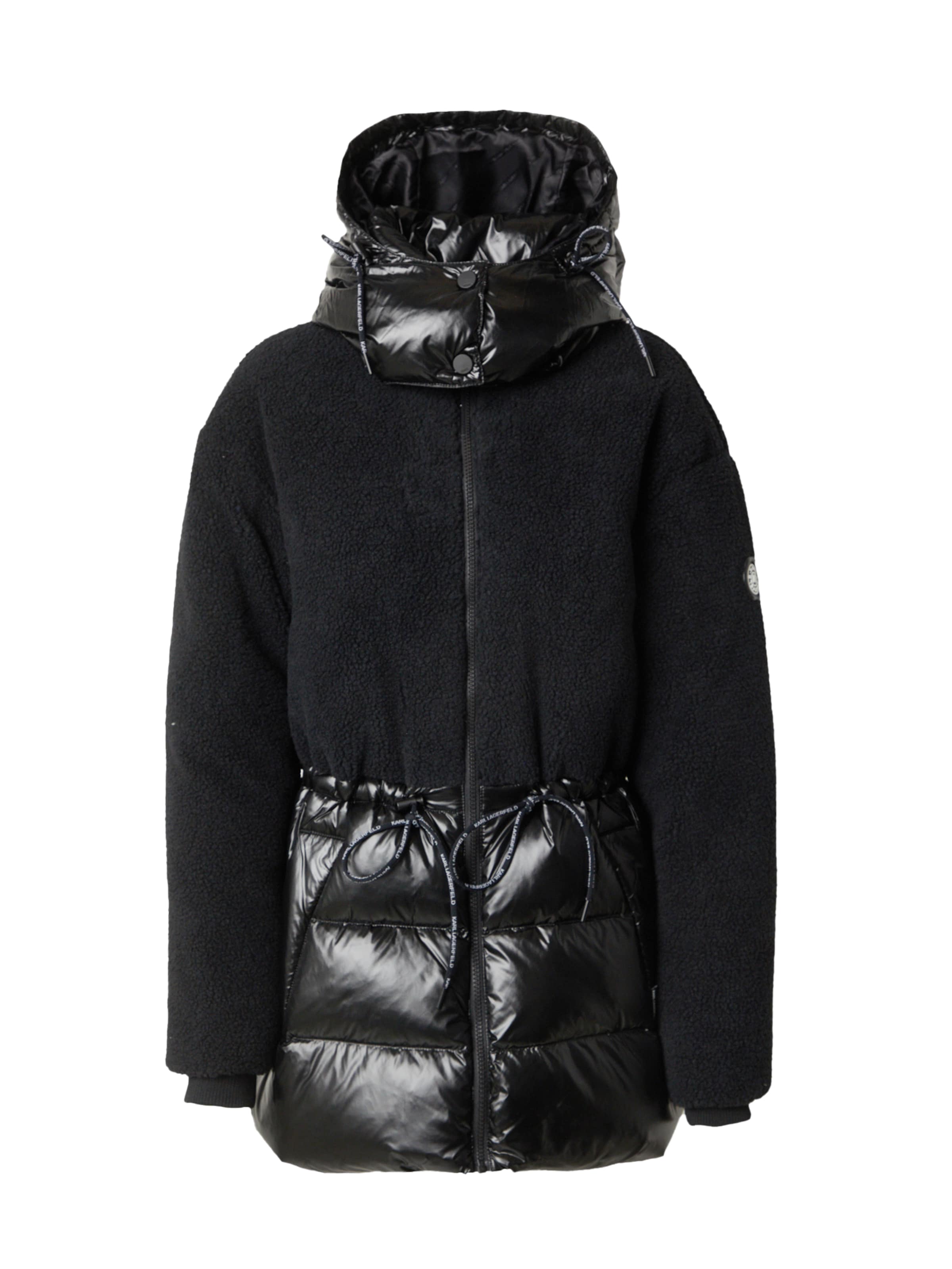 Karl Lagerfeld Zimska jakna | črna barva: sprednja stran