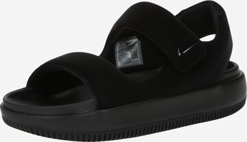 melns Nike Sportswear Sandales 'CALM': no priekšpuses