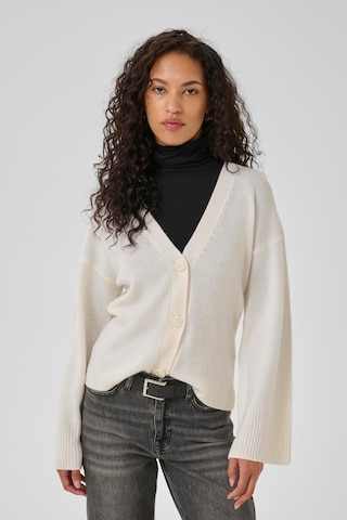Cardigan 'Huxi' My Essential Wardrobe en blanc : devant