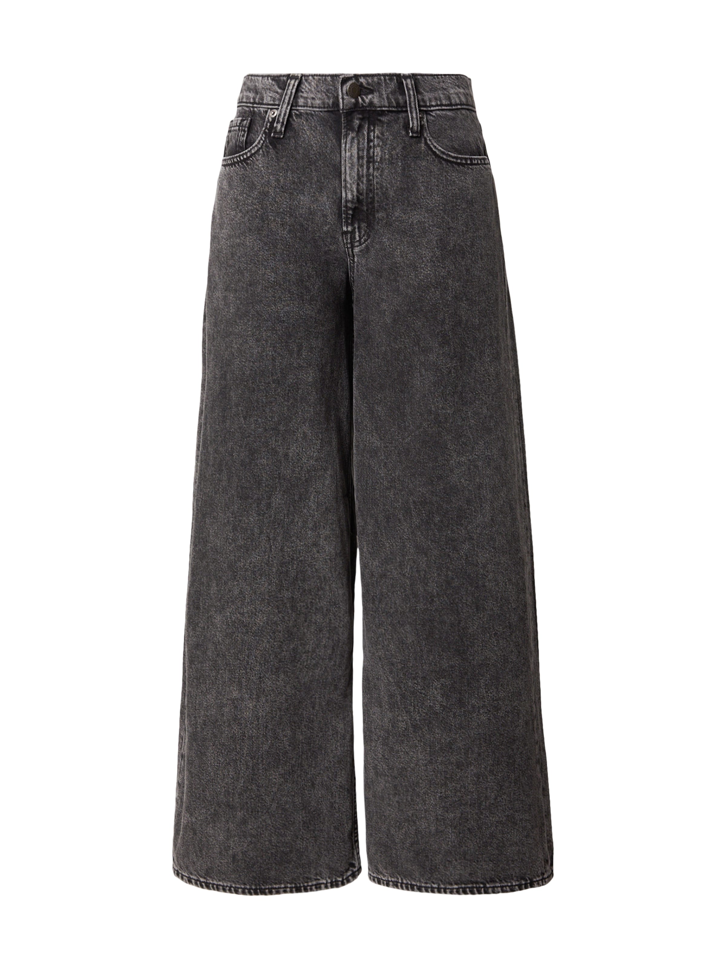 Wide leg Jeans de la GAP pe negru: față