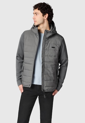 Ragwear Toiminnallinen takki 'Rendy Tech' värissä harmaa: etupuoli