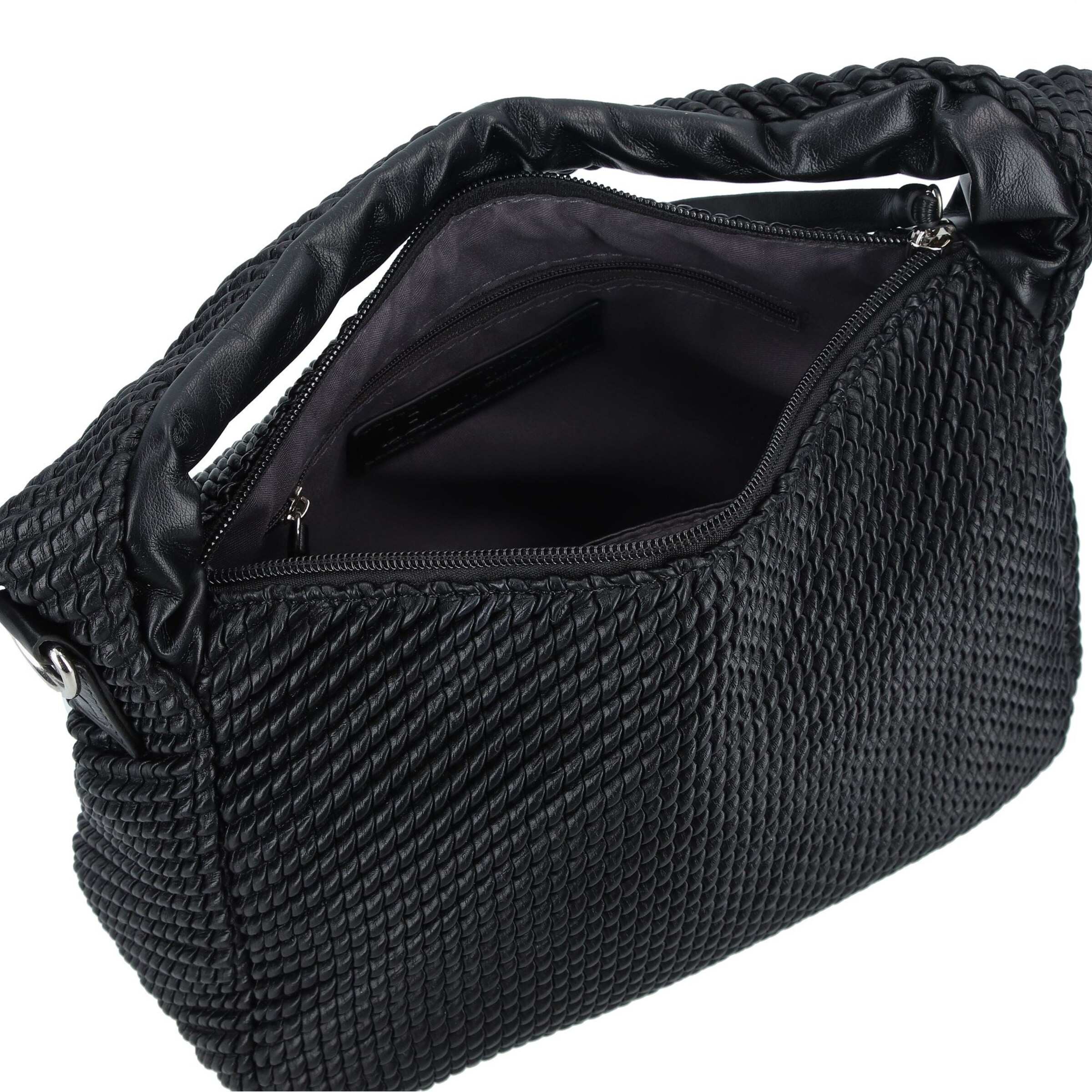 TOM TAILOR DENIM Schultertasche 'Nomi' in Schwarz