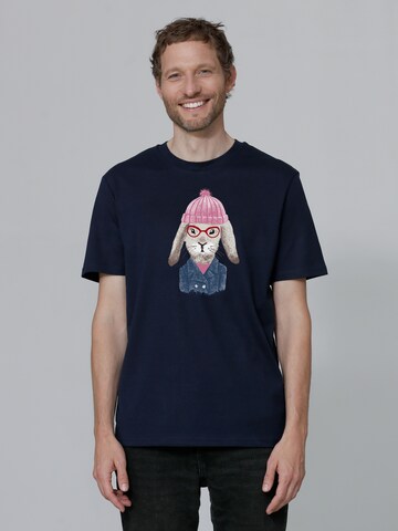 T-Shirt 'Hase' Watapparel en bleu : devant
