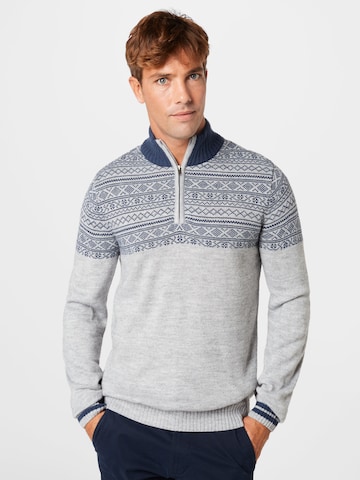 BLEND Sweater in Grey: front