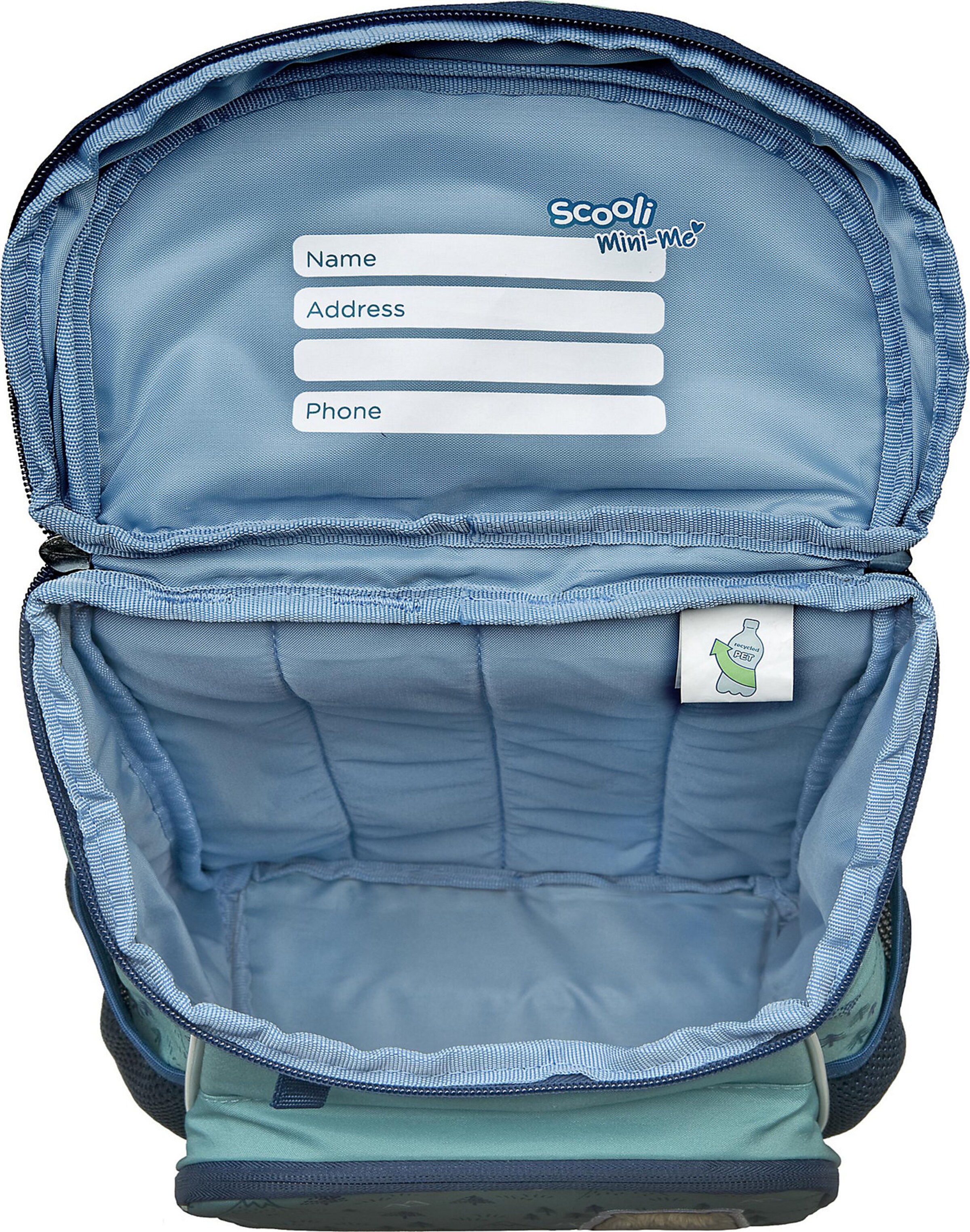 SCOOLI Backpack 'Mini-Me Rosie Rabbit' in Green