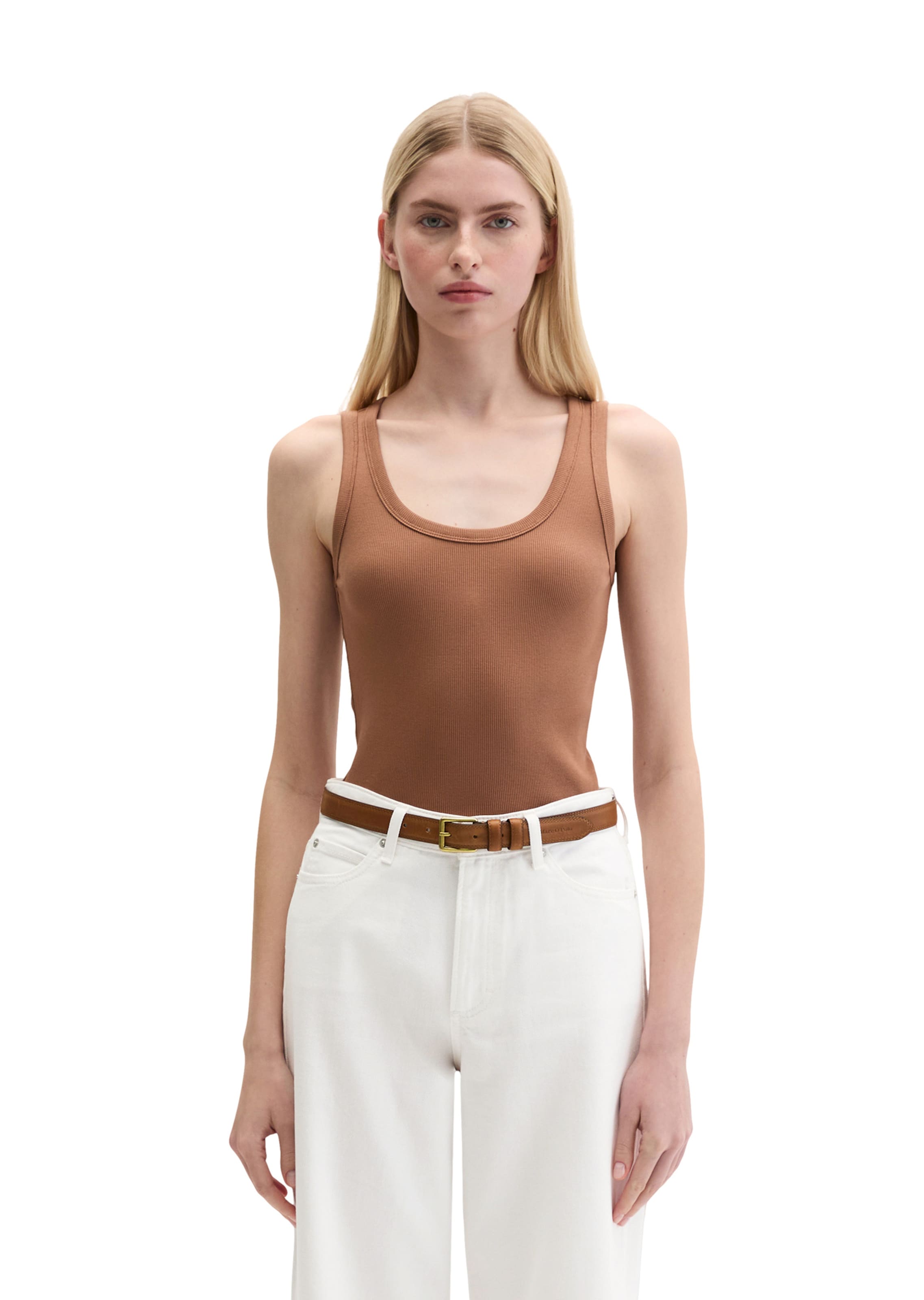 Marc O'Polo Top in Brown: front