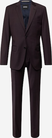 BOSS Black Regular Suit 'Huge' in Red: front