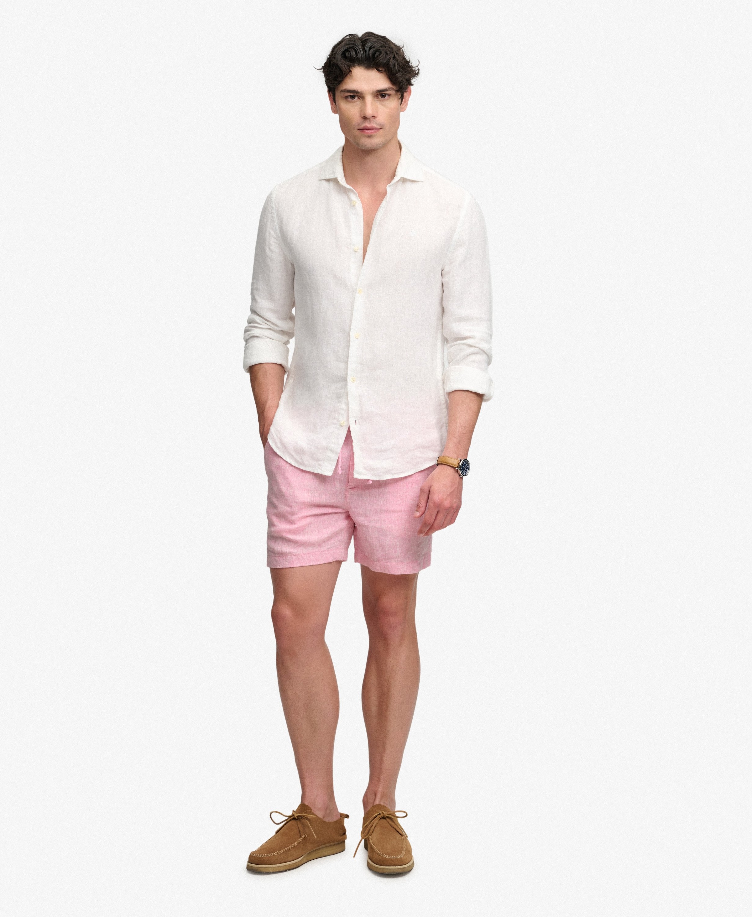 Superdry & Co Regular Broek 'Merchant Store' in Roze