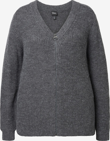 Ulla Popken Knit cardigan in Grey: front