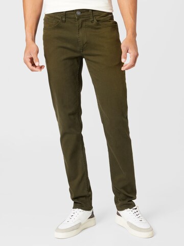 Coupe slim Pantalon chino 'Twister' BLEND en vert : devant