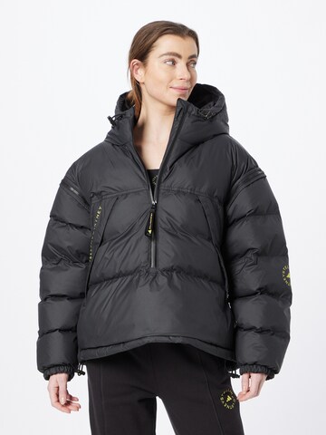 ADIDAS BY STELLA MCCARTNEY Athletic Jacket 'Pull-On' in Black: front