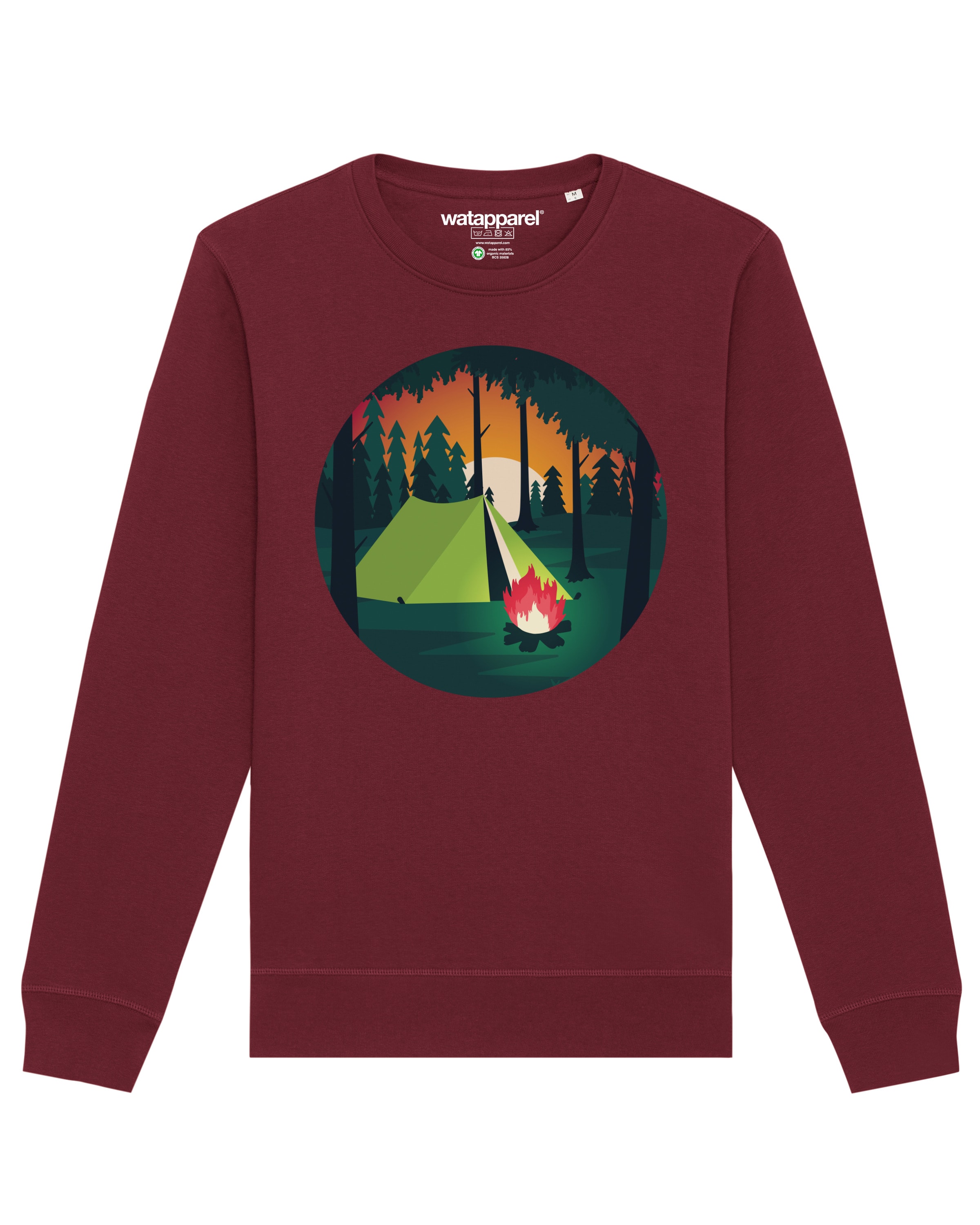 Felpa 'Zelten' di Watapparel in rosso: frontale