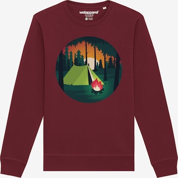 Watapparel Sweatshirt 'Zelten' in Rood: voorkant