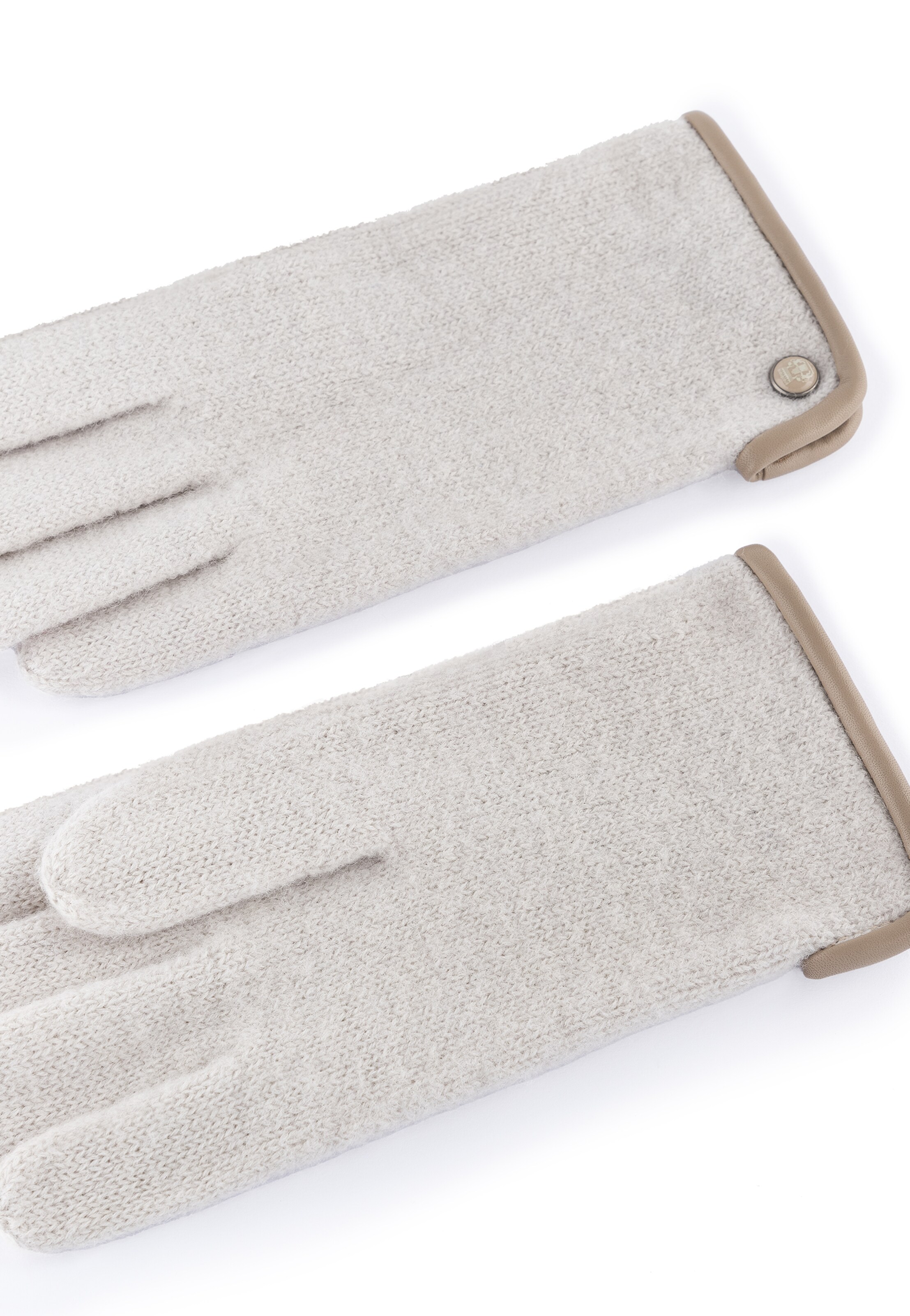 Roeckl Strickhandschuhe 'FELTED WOOL' in Beige