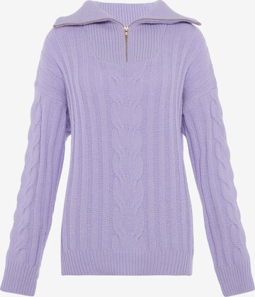 Pull-over aleva en violet : devant