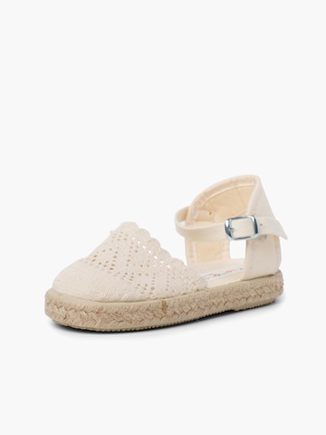 Sandales Pisamonas en beige : devant