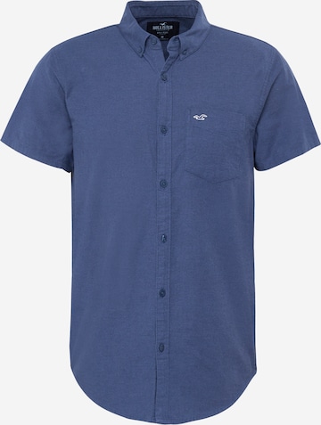 HOLLISTER Regular fit Button Up Shirt in Blue: front