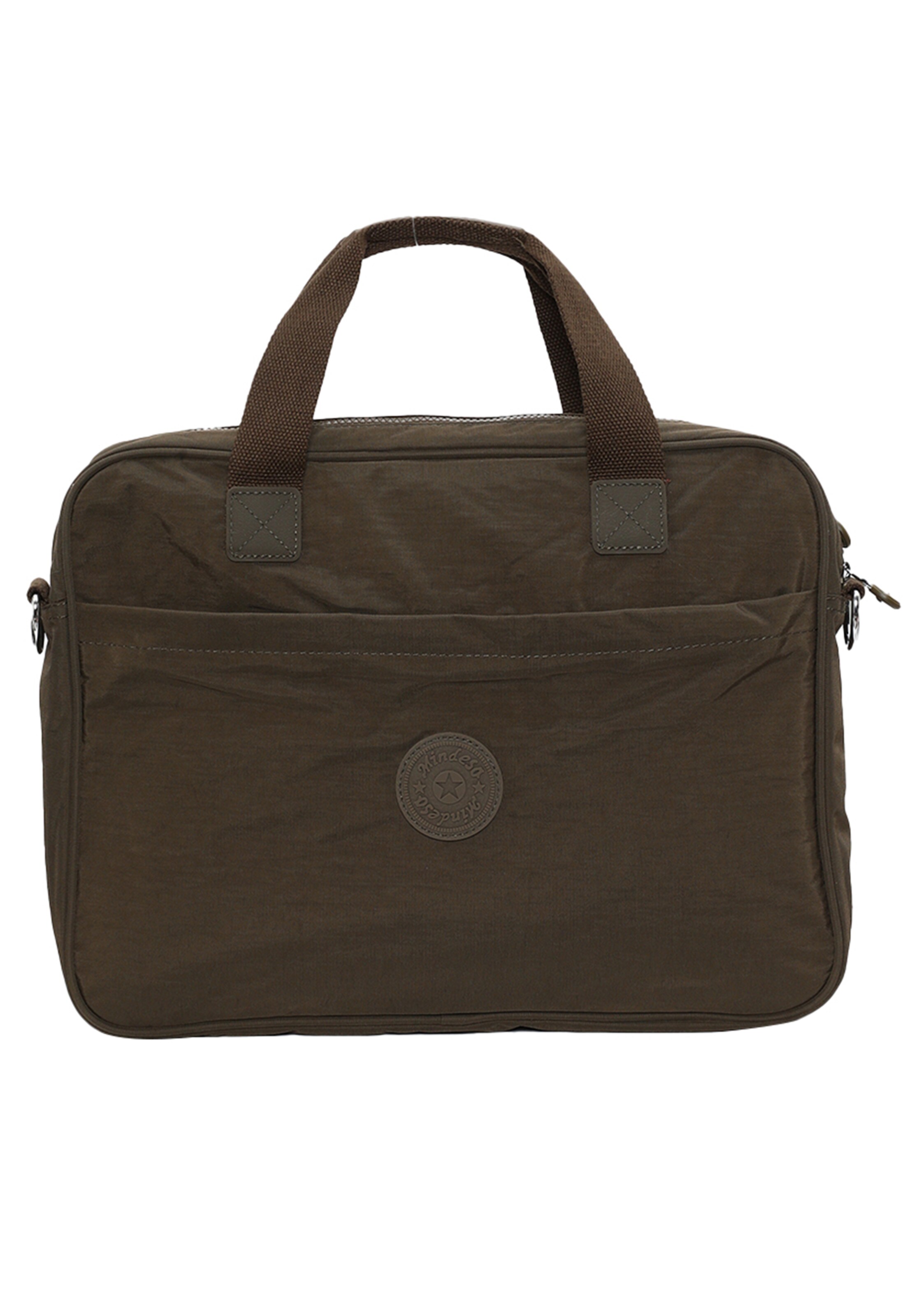 Mindesa Laptoptas in Bruin: voorkant