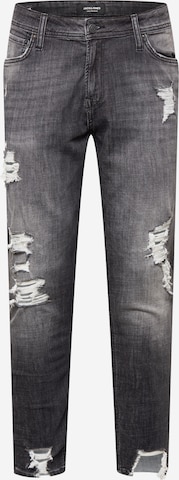 JACK & JONES Slimfit Jeans 'Pete' in Zwart: voorkant