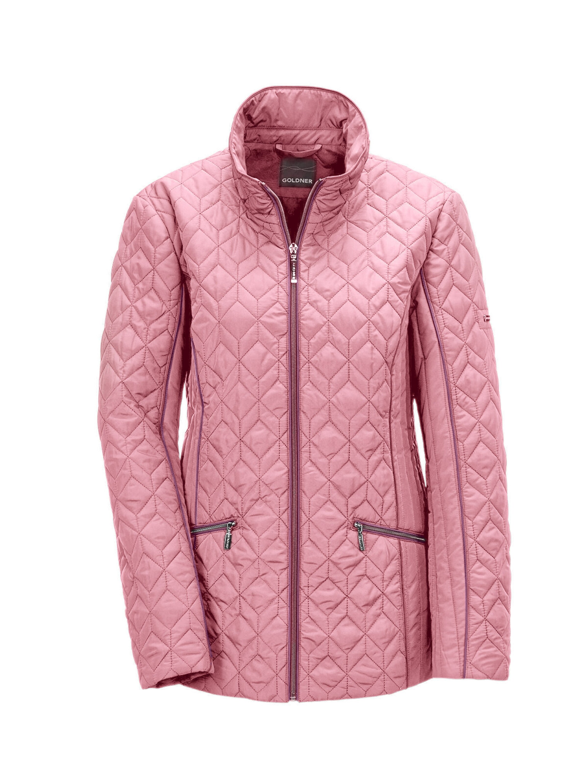 Veste mi-saison Goldner en rose : devant