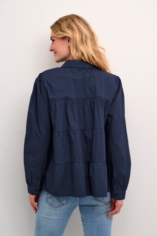 Chemisier 'Malinka' Cream en bleu