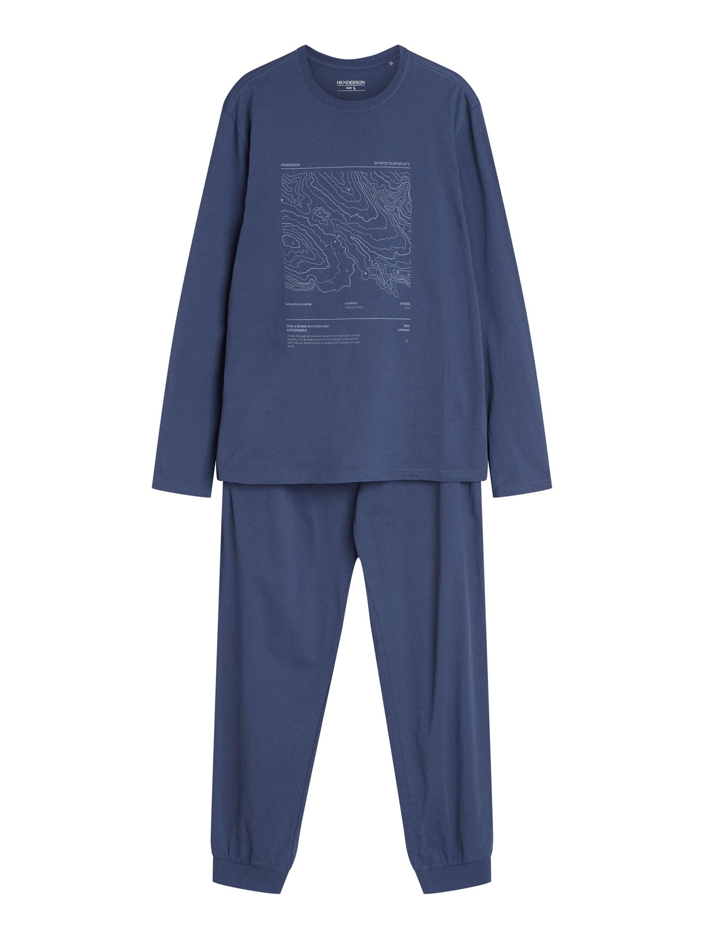 Henderson - Pijama largo 'Local' en azul