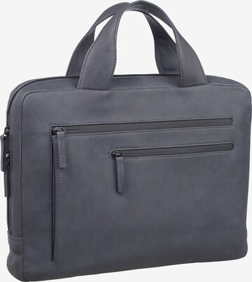 LEONHARD HEYDEN Document Bag 'Den Haag' in Grey: front