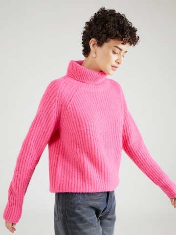 Frogbox Sweter 'Rolli' w kolorze różowy: przód