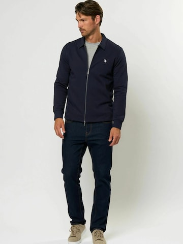 U.S. POLO ASSN. Neuletakki 'Tobey' värissä sininen