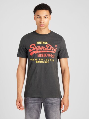 T-Shirt Superdry en vert : devant