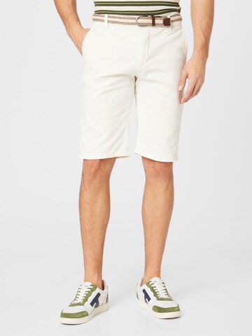 Regular Pantalon chino 'Superflex' Lindbergh en blanc : devant