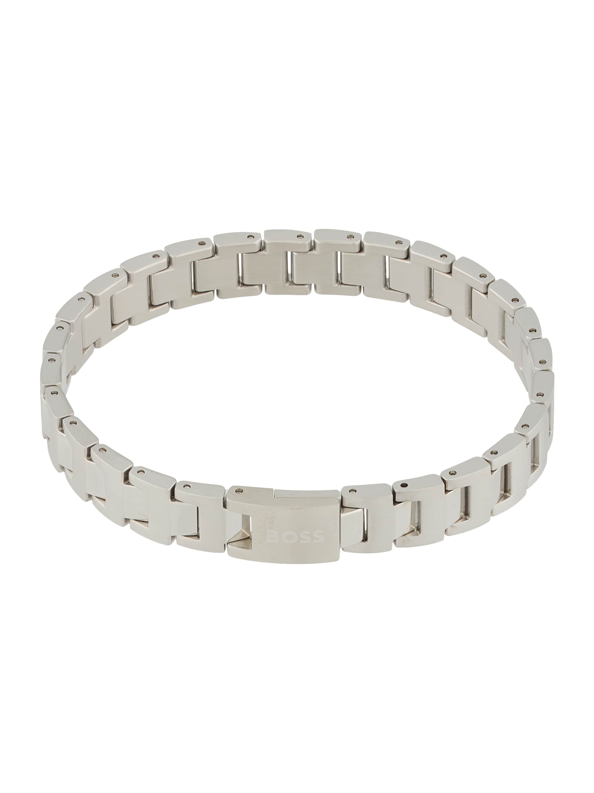 BOSS Браслет 'Candor' в Серебристый: спереди