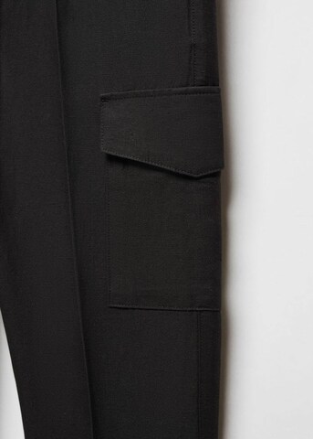 MANGO MAN Slimfit Hose in Schwarz