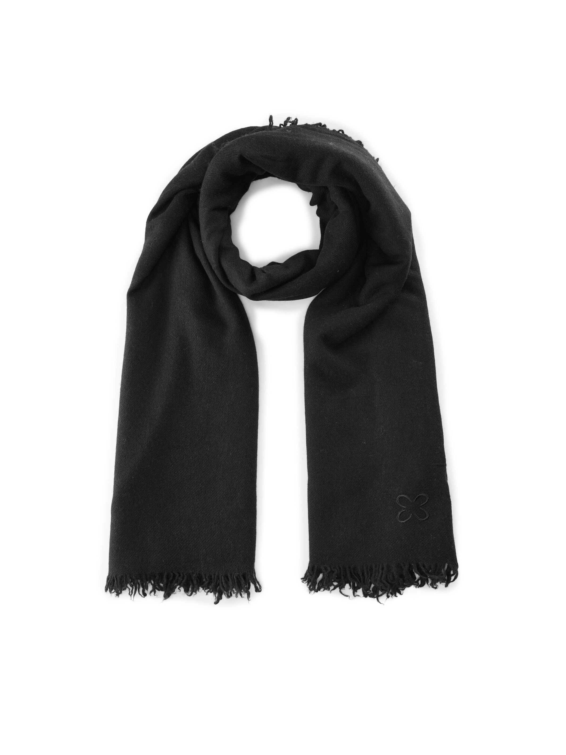 Écharpe CODELLO en noir : devant