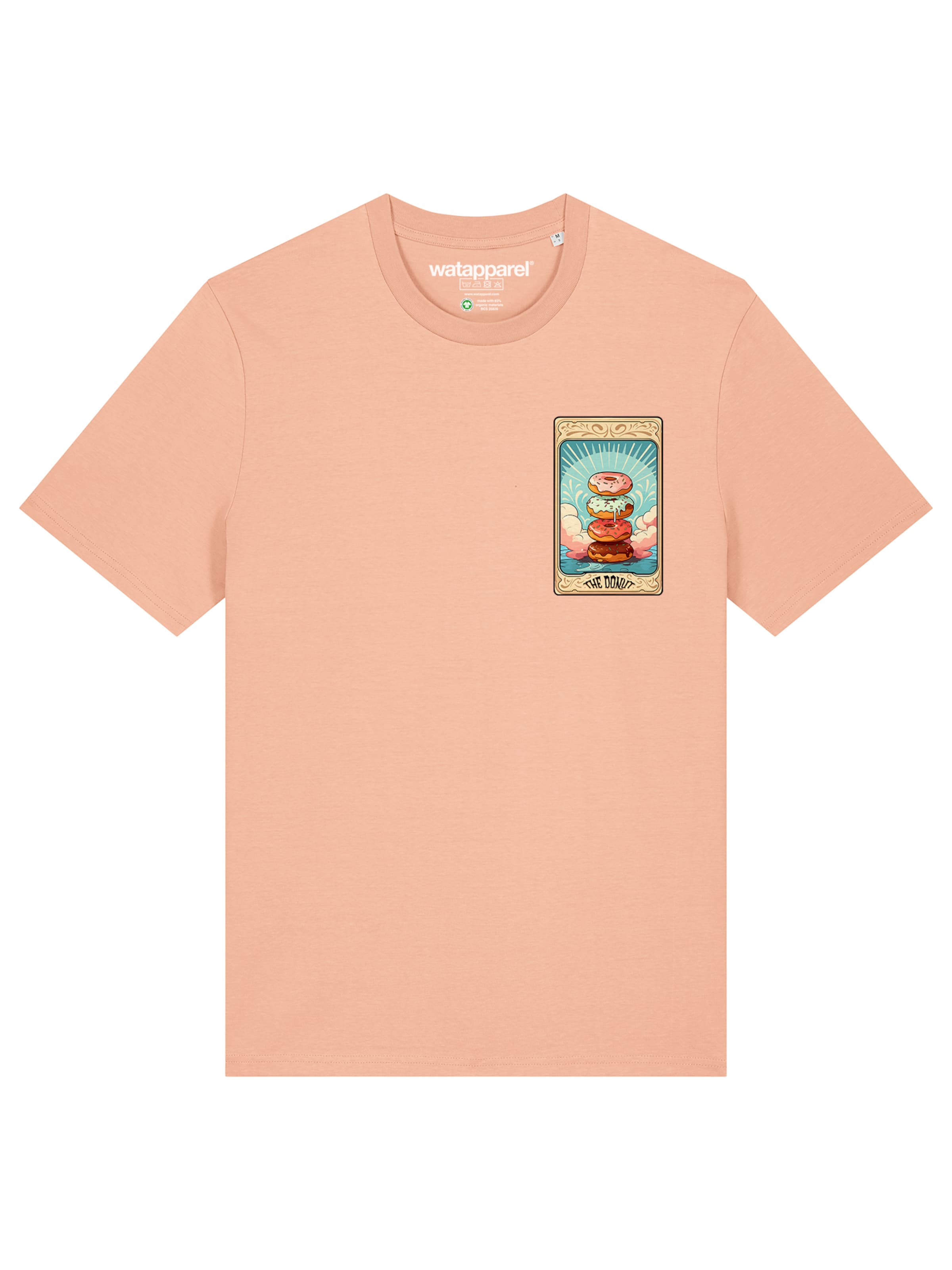 T-Shirt 'Tarot The Donut' Watapparel en orange : devant
