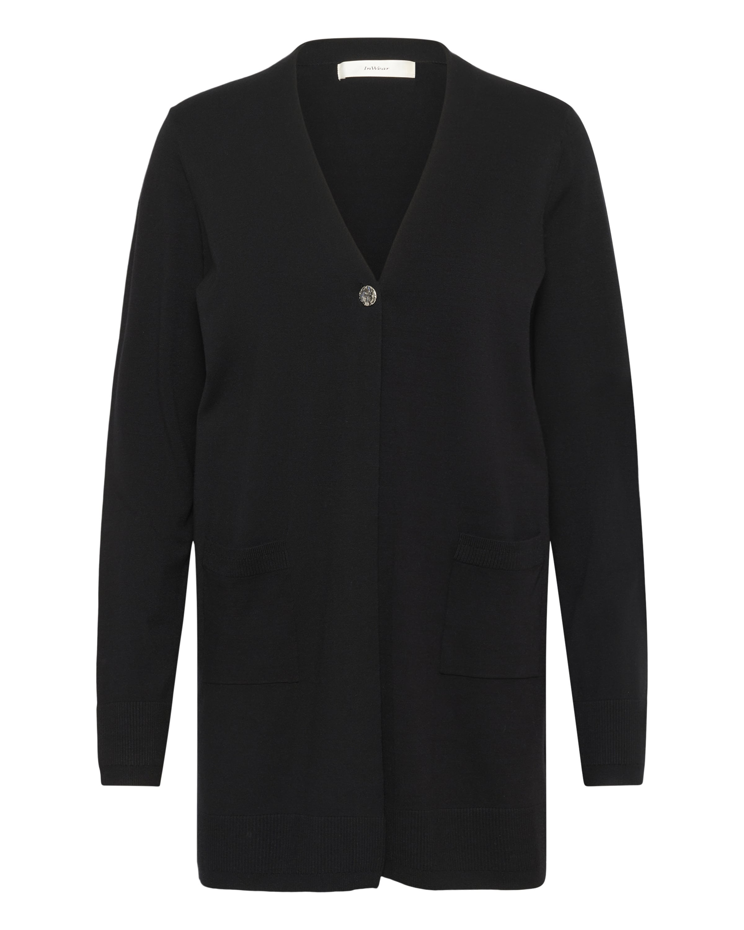 InWear Cardigan 'MIKO' i sort: forside