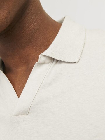 JACK & JONES Poloshirt 'JJESummer' in Beige